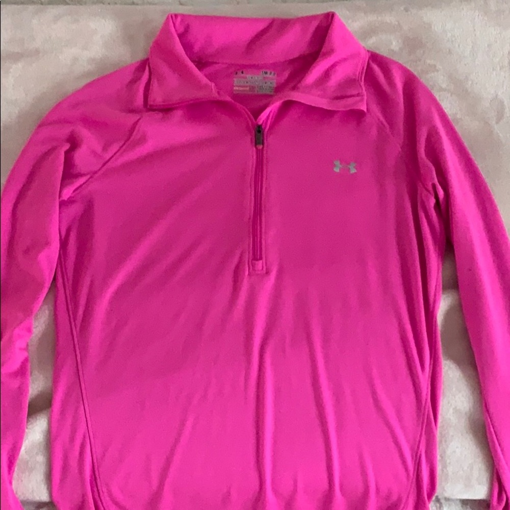 Pink Under Armour quater zip